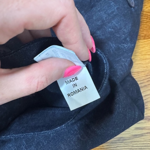 Vintage Valentino Wrap Pencil Floral Denim Skirt Size Small - Picture 10 of 13